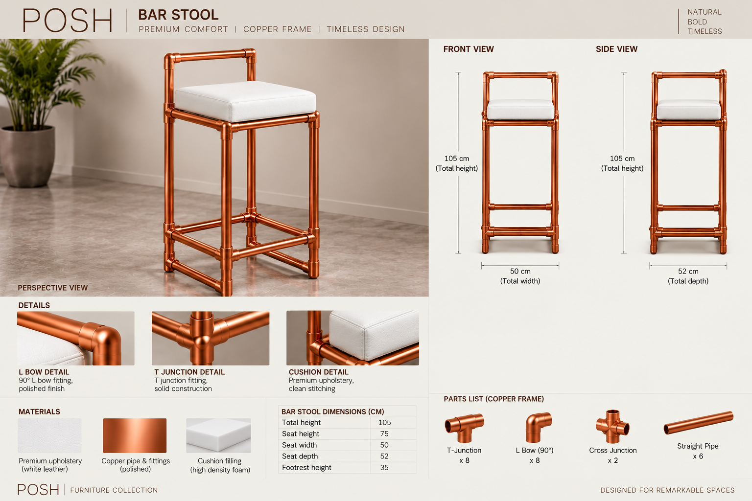 POSH Bar Stool